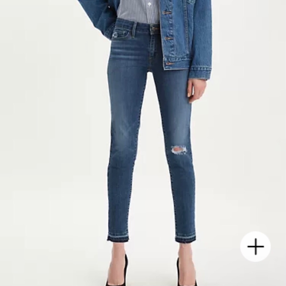 Levi 711 skinny ankle jeans